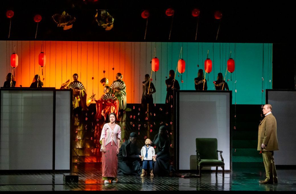 Asmik Grigorian (Cio-Cio-San) and Lucas Meachem (Sharpless) &copy; Richard Termine | Met Opera