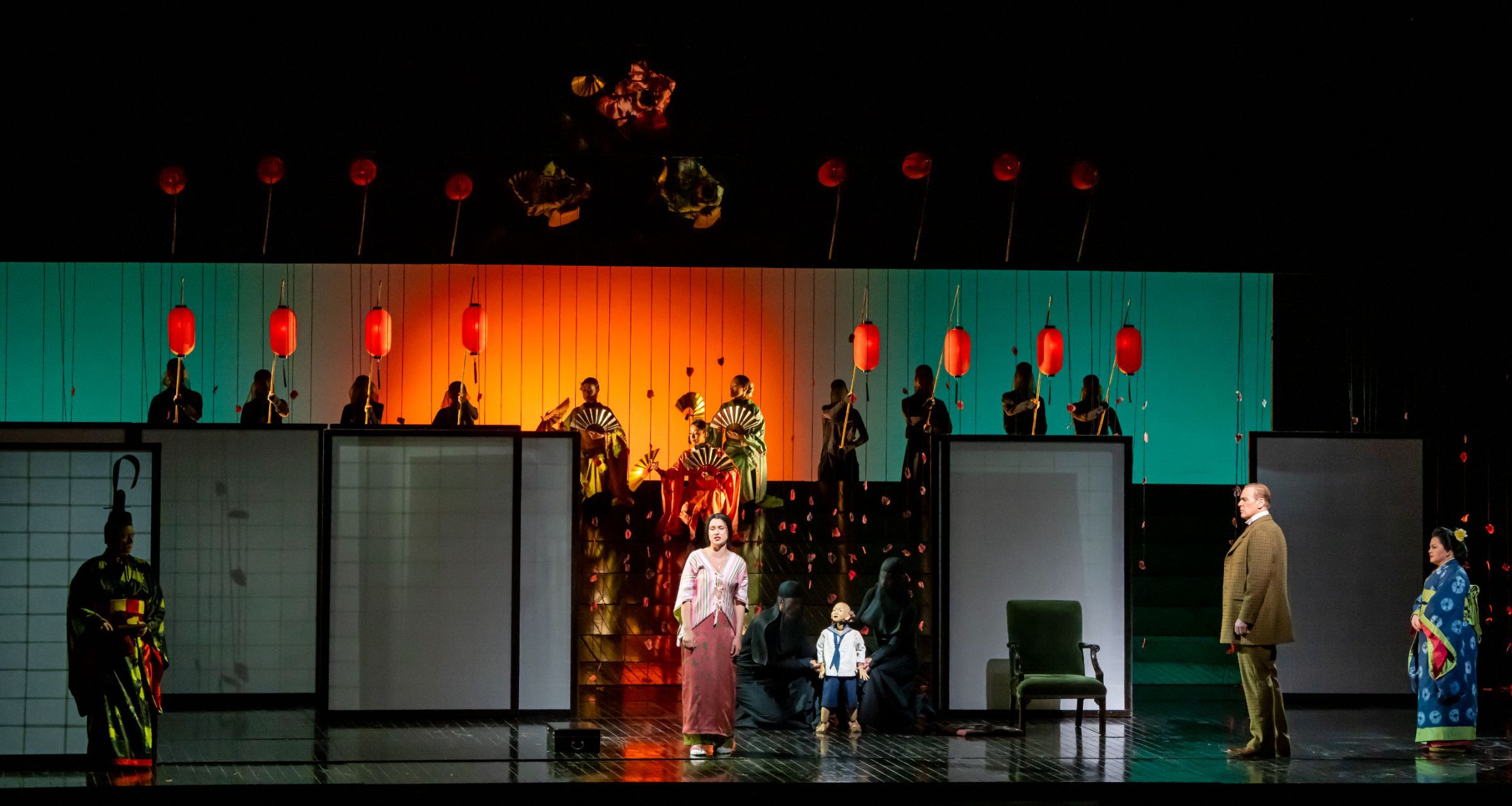 Asmik Grigorian (Cio-Cio-San) and Lucas Meachem (Sharpless) &copy; Richard Termine | Met Opera