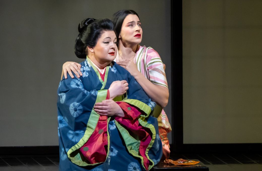 Elizabeth DeShong (Suzuki) and Asmik Grigorian (Cio-Cio-San) &copy; Richard Termine | Met Opera