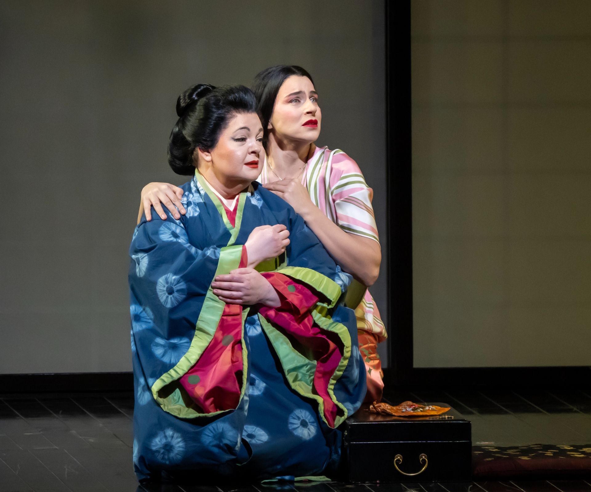 Elizabeth DeShong (Suzuki) and Asmik Grigorian (Cio-Cio-San) &copy; Richard Termine | Met Opera