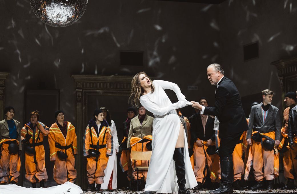 Irina Oknina (Brünnhilde) und Lars Fosser (Gunther) © Eike Walkenhorst