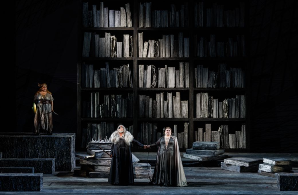 Christine Goerke (Br&uuml;nnhilde), Greer Grimsley (Wotan) and Gretchen Krupp (Fricka) &copy; Raftermen Photography
