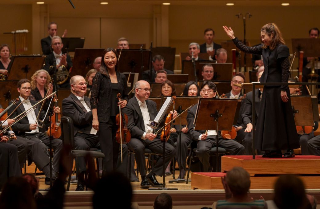 Stephanie Jeong, Elim Chan and the Chicago Symphony Orchestra &copy; Todd Rosenberg Photography