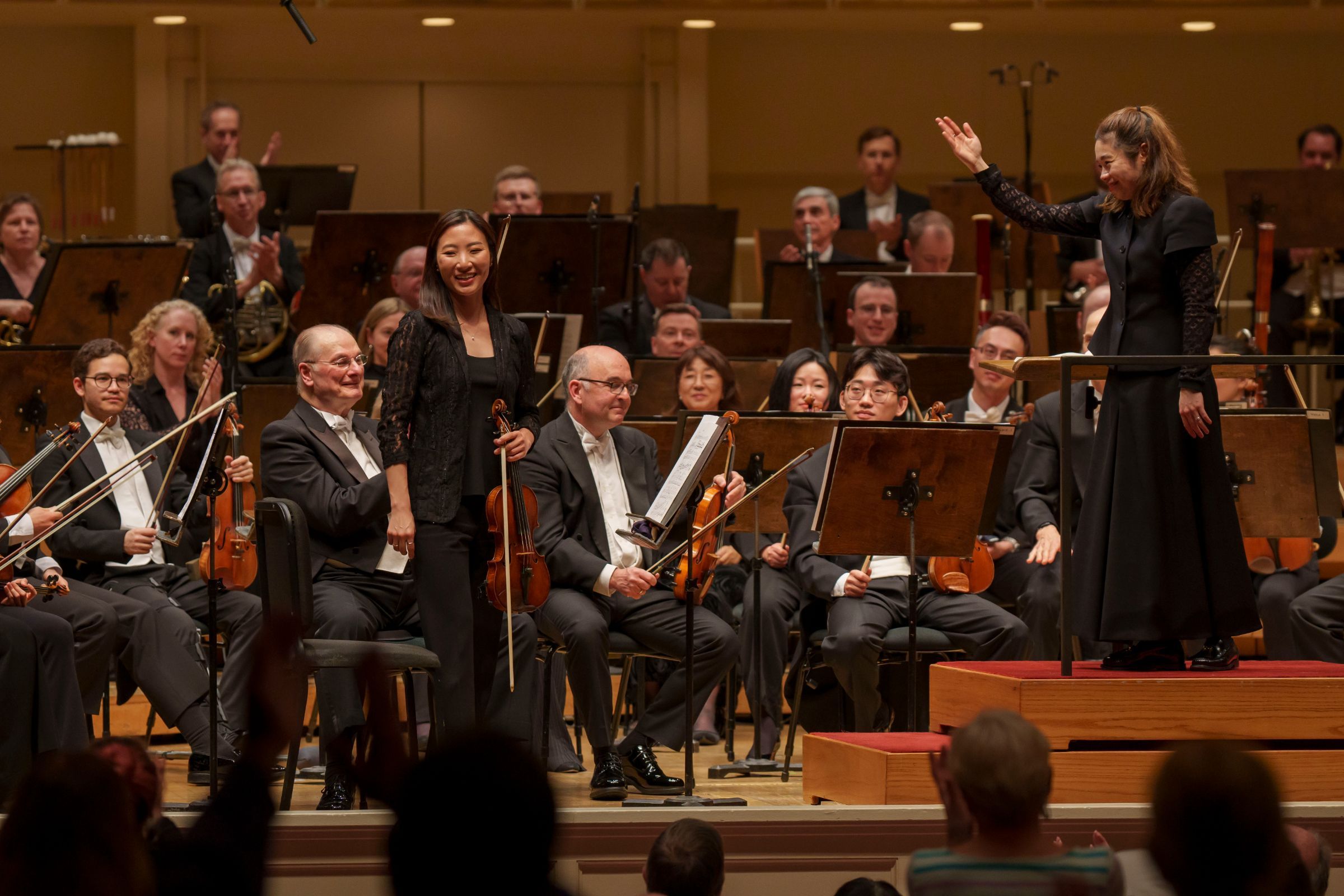 Stephanie Jeong, Elim Chan and the Chicago Symphony Orchestra &copy; Todd Rosenberg Photography