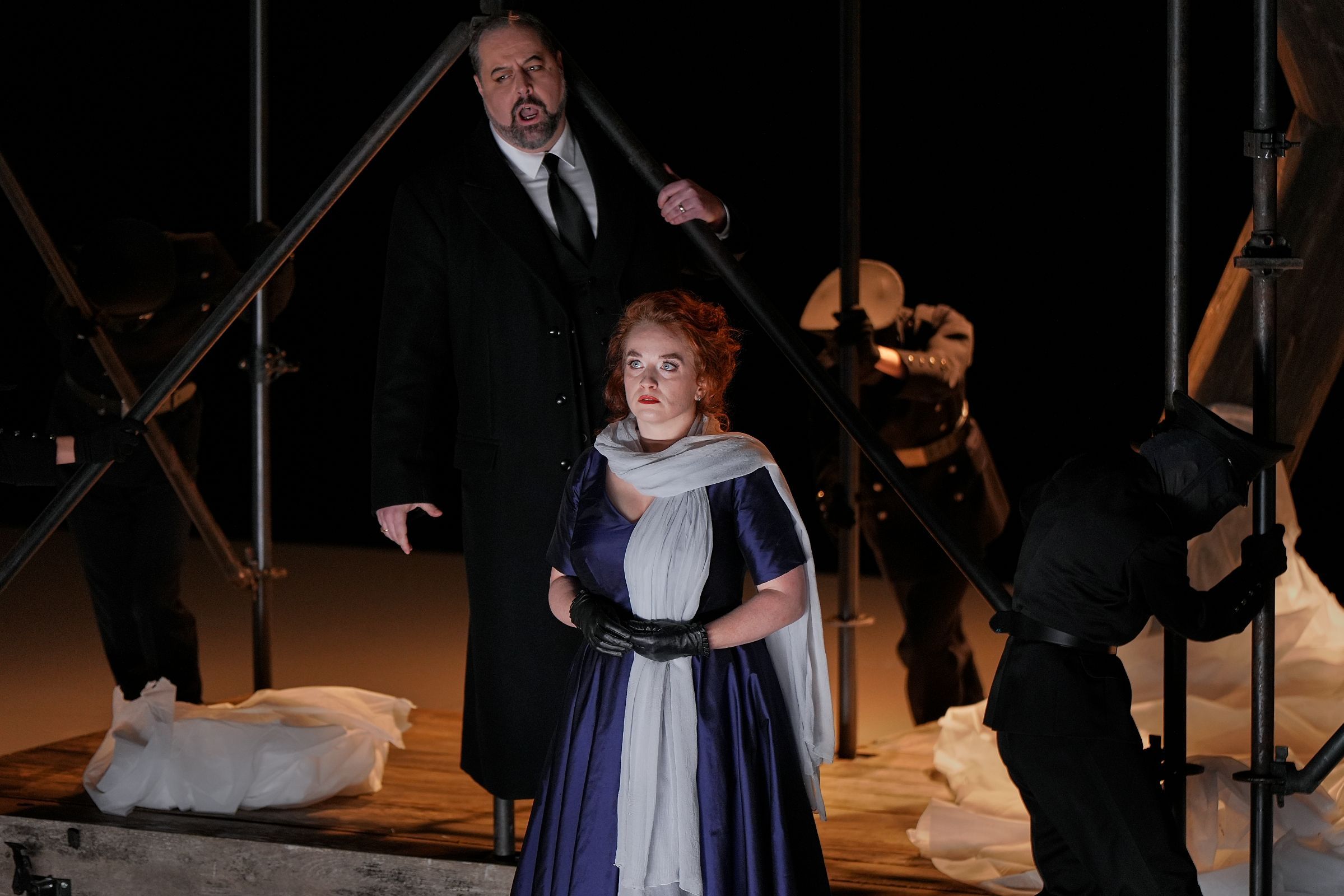 Stefano Meo (Scarpia) et Izabela Matula (Tosca) &copy; Bastien Capela / Angers Nantes Opéra
