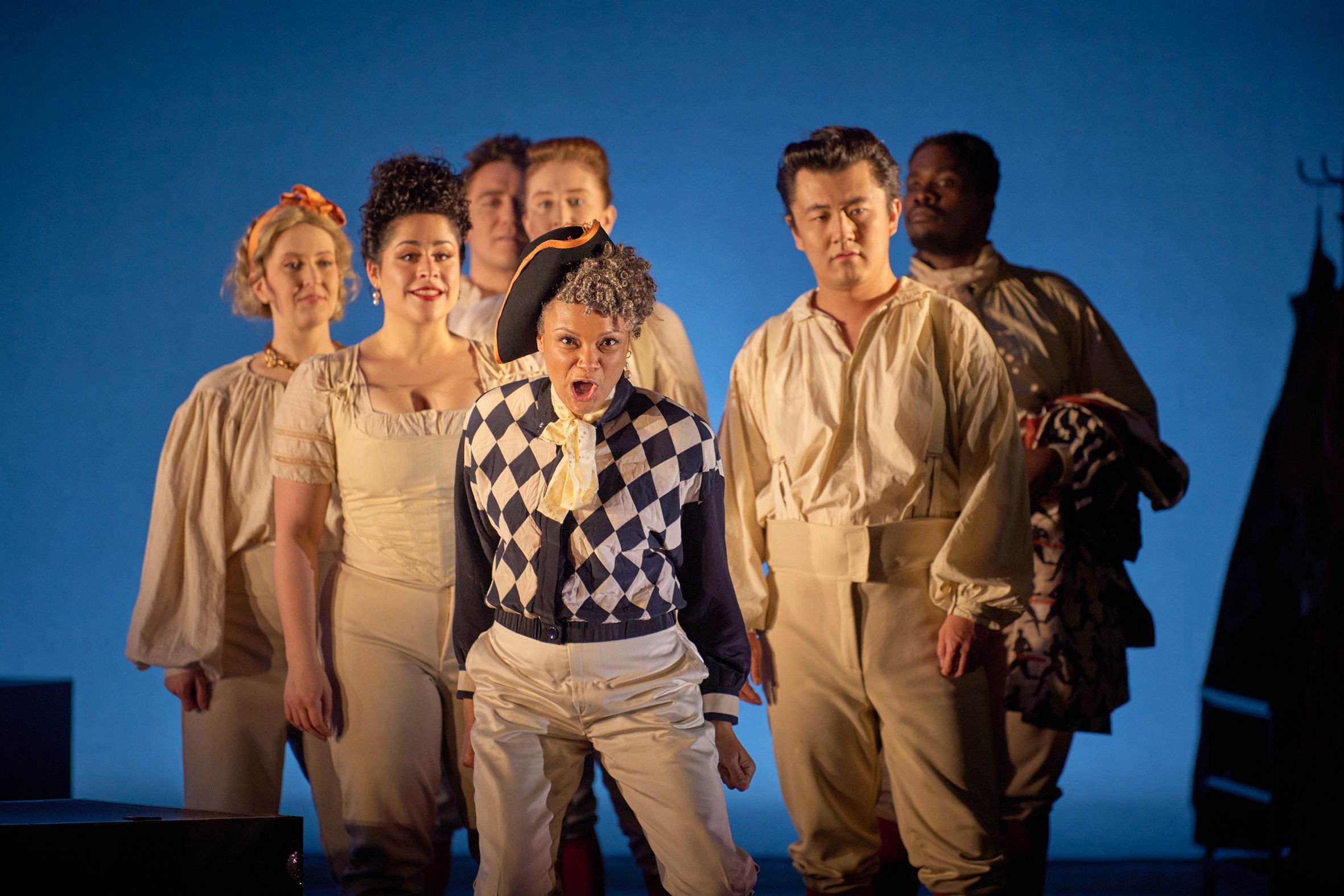 Rachel Redmond (Aminta) and ensemble &copy; Ros Kananagh