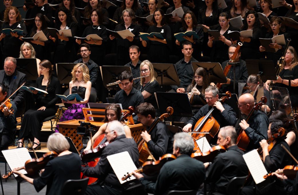 Solistas y profesores de la Orquesta y del Coro &copy; Orquesta Sinf&oacute;nica de Galicia