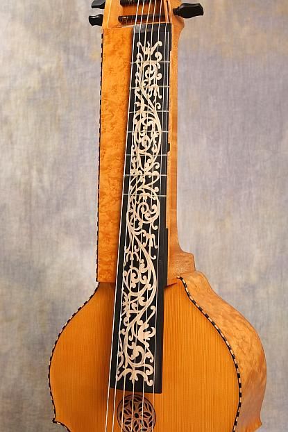 Detail of baryton fingerboard &copy; Owen Morse-Brown
