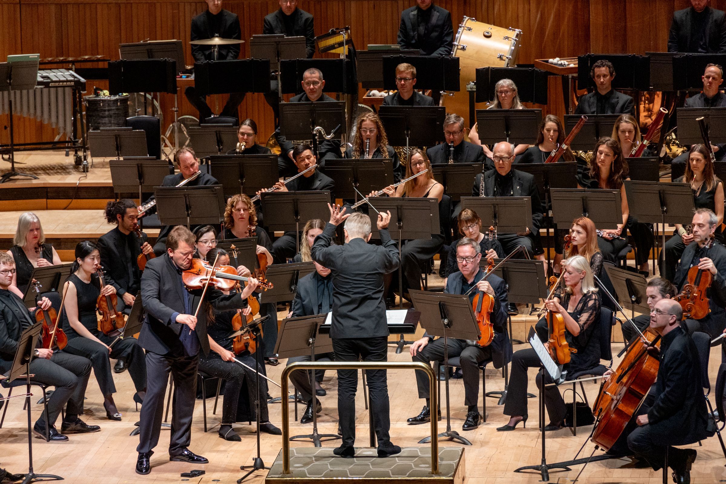 Valeriy Sokolov, Kirill Karabits and the Bournemouth Symphony Orchestra © Pete Woodhead