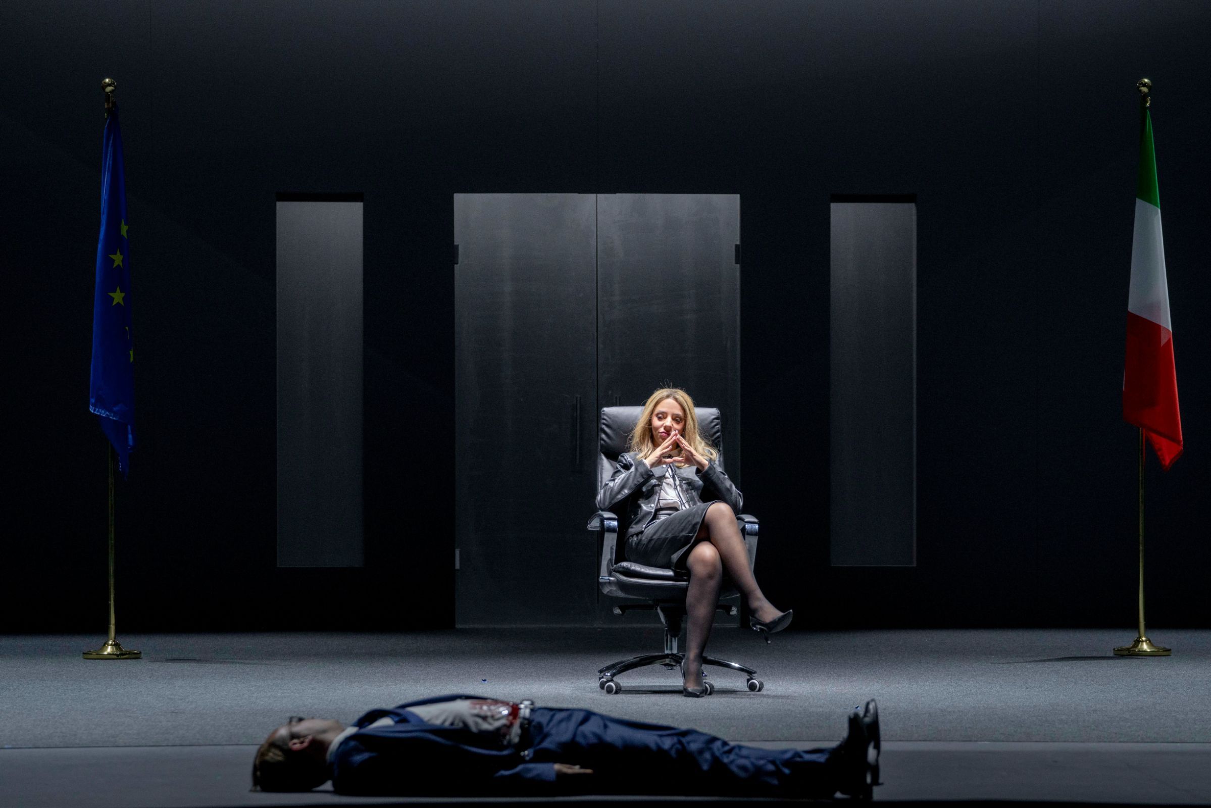 Daniel Behle (Tito) und Alexandra Marcellier (Vitellia) © SF | Marco Borrelli