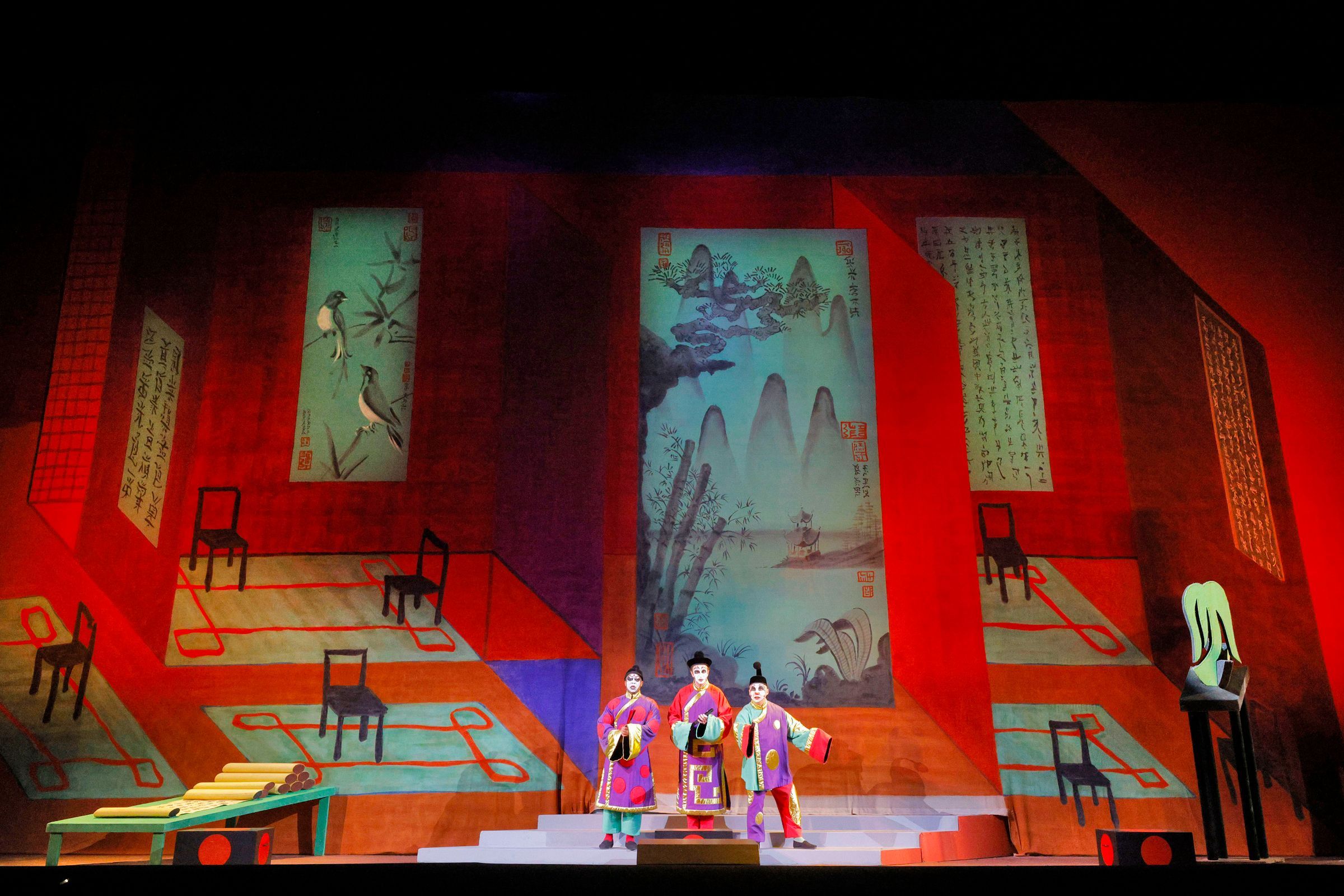 <i>Turandot</i> at LA Opera, with a set design by David Hockney &copy; LA Opera | Cory Weaver