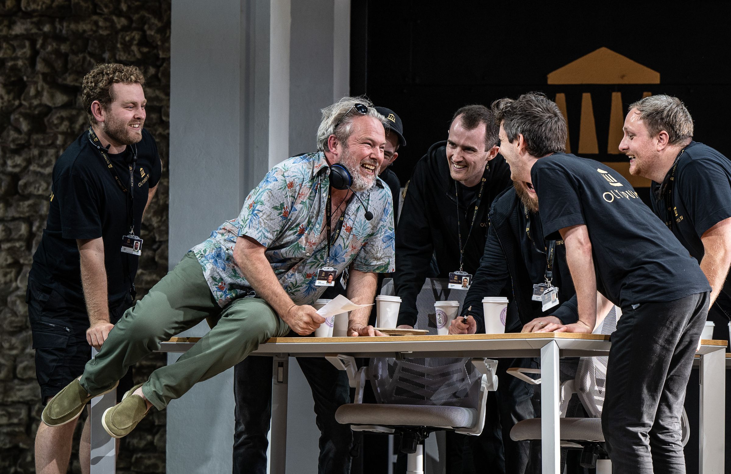 Robert Murray (Thespis) and ensemble &copy; Clive Barda
