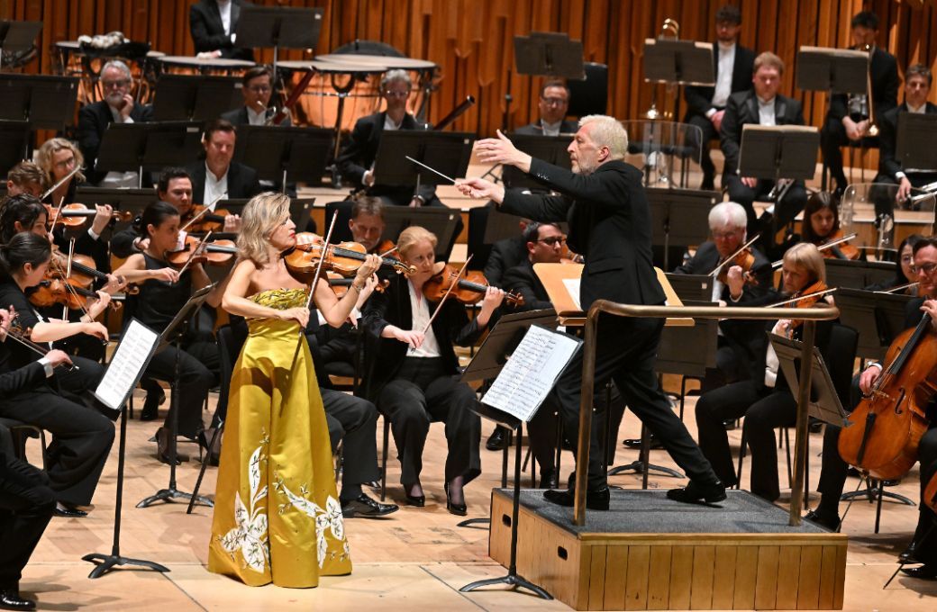 Anne-Sophie Mutter, Thomas Adès and the LSO © LSO | Mark Allan