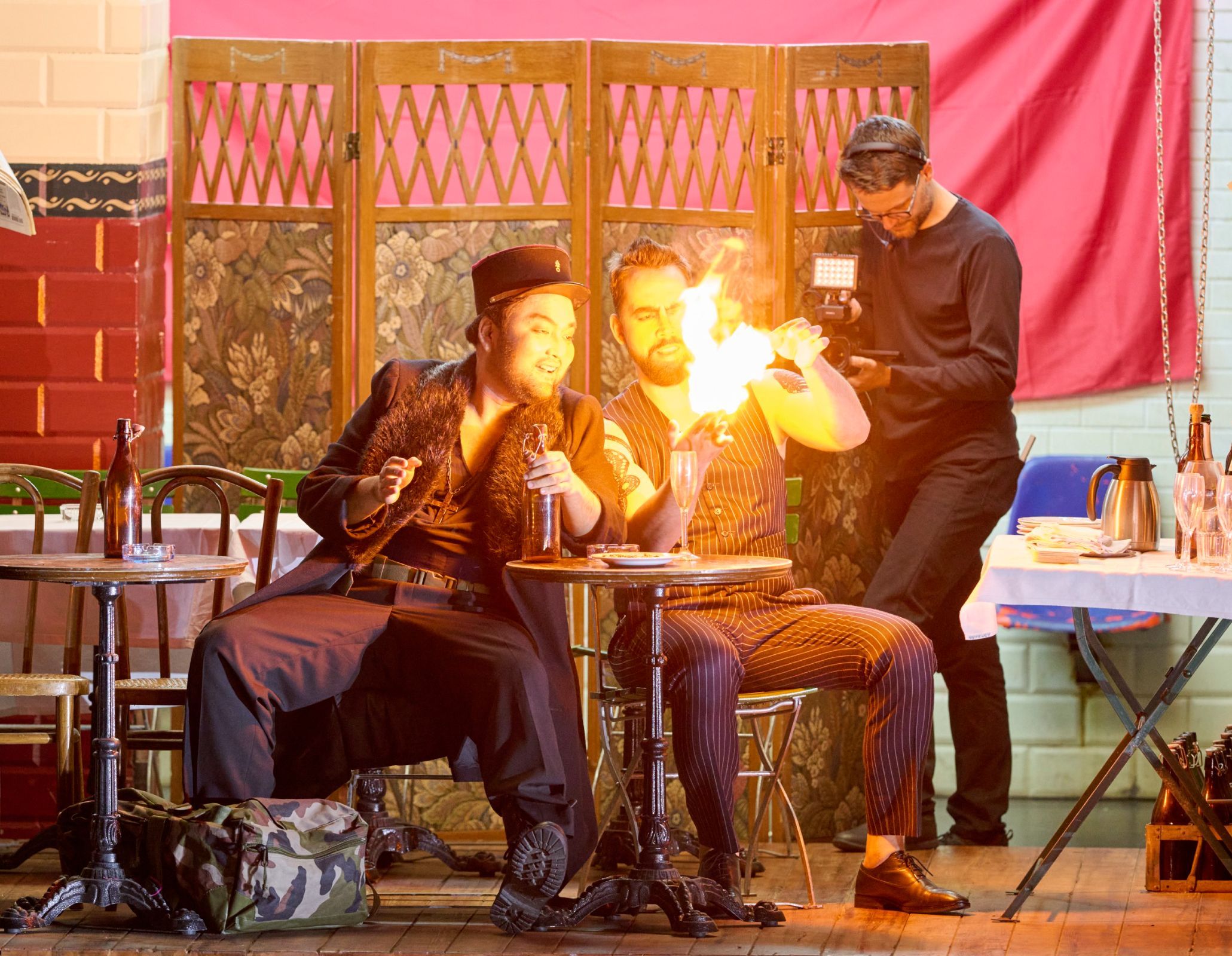 Jusung Gabriel Park (Wagner) und Adam Palka (Méphistophélès) &copy; Wiener Staatsoper | Michael Pöhn