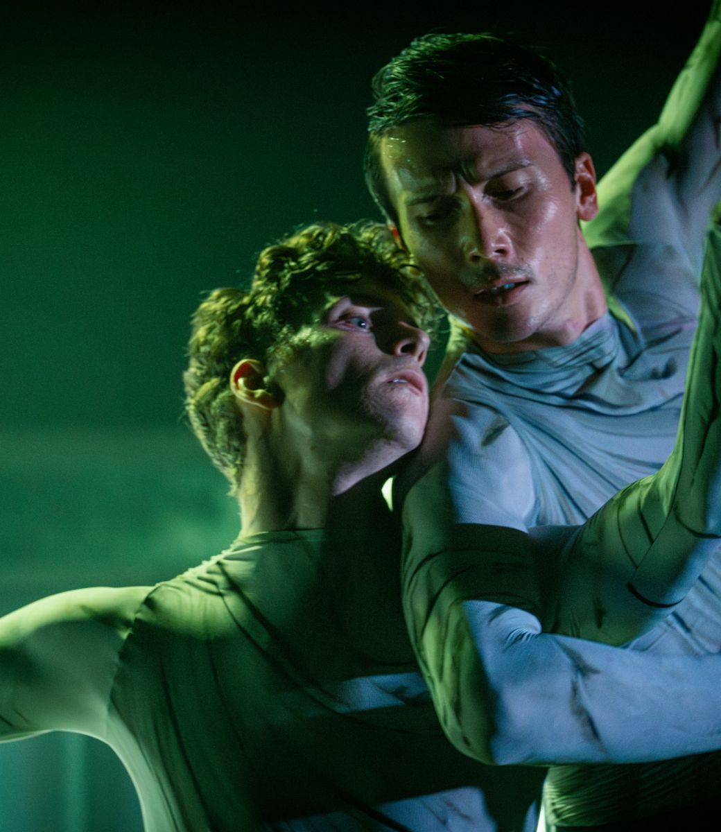 Travis Clausen-Knight and James Pett in <i>Nerve Wire</i> &copy; G.S.
