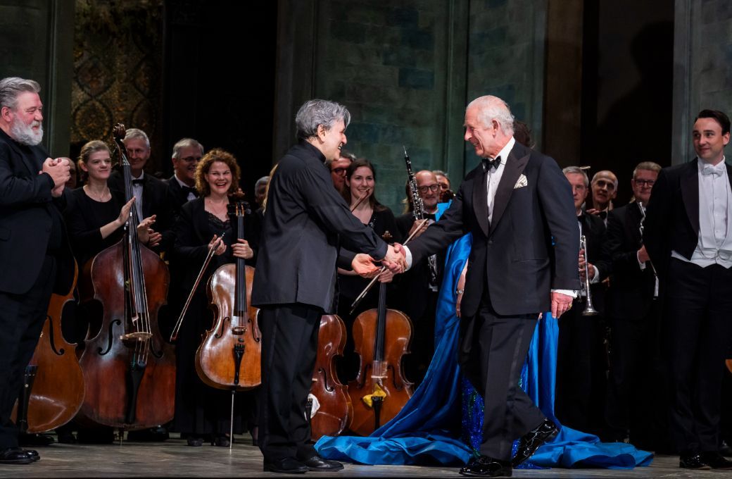 Sir Antonio Pappano and His Majesty King Charles III &copy; ROH | Tristram Kenton