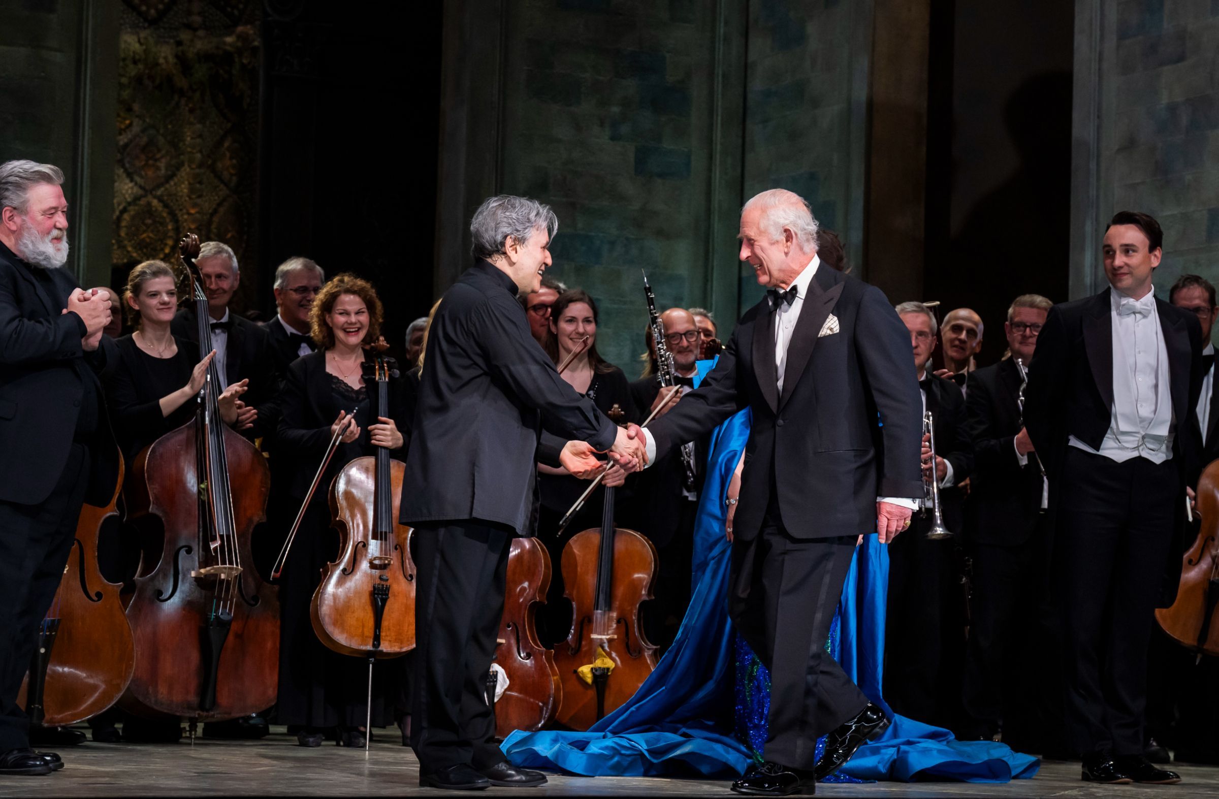 Sir Antonio Pappano and His Majesty King Charles III &copy; ROH | Tristram Kenton