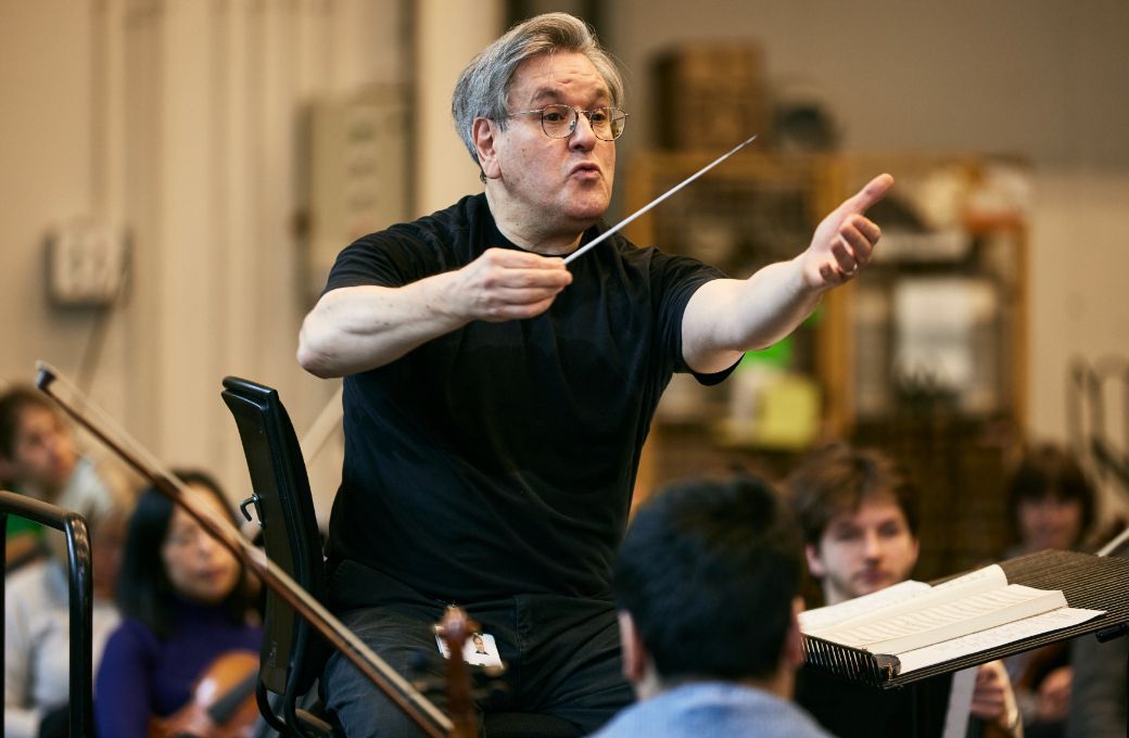 Sir Antonio Pappano rehearses with the Orchestra of the Royal Opera House, Covent Garden &copy; ROH | Ian Hippolyte (2024)