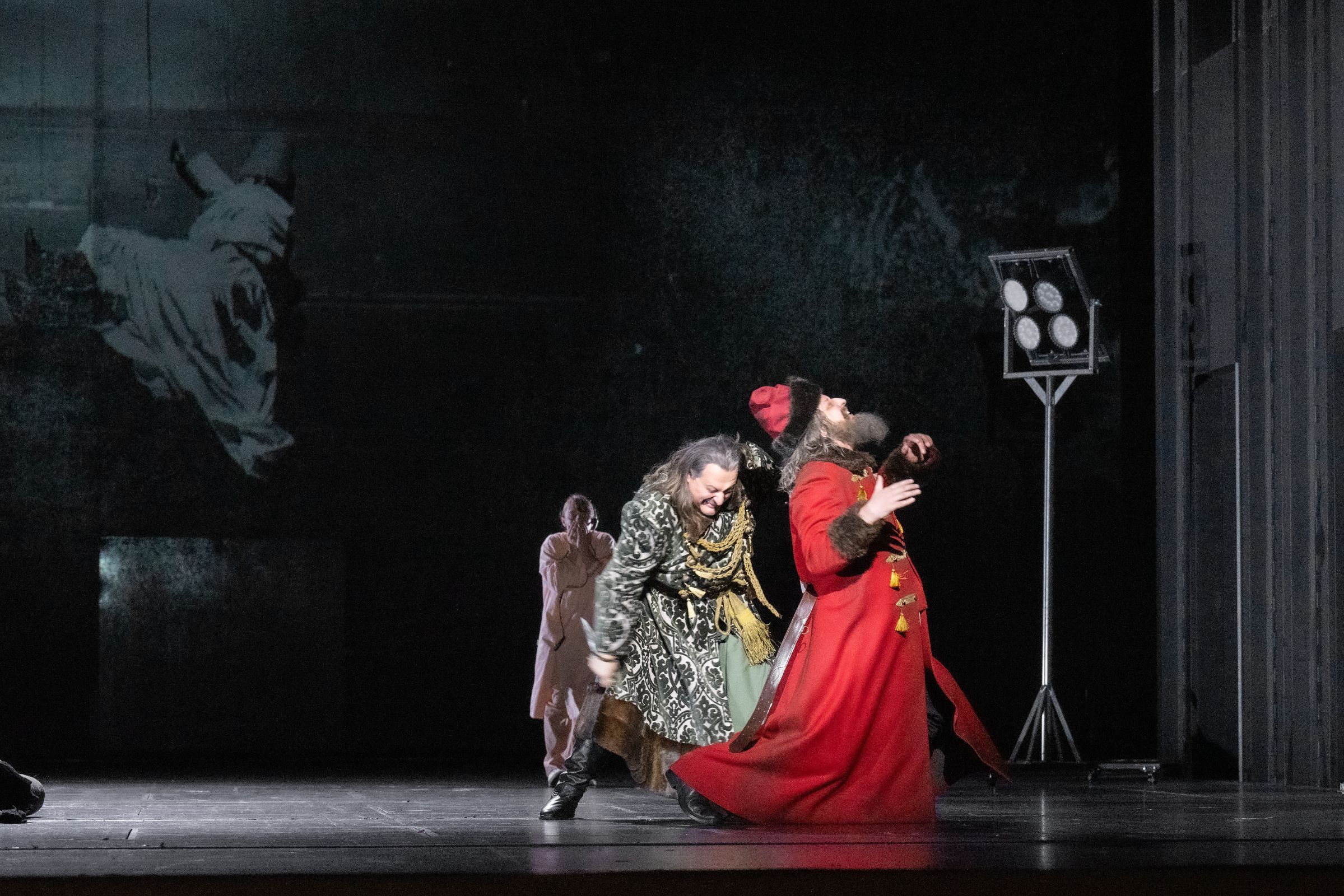 George Gagnidze (Schaklovity) and Mika Kares (Prince Ivan Khovansky) &copy; Monika Rittershaus