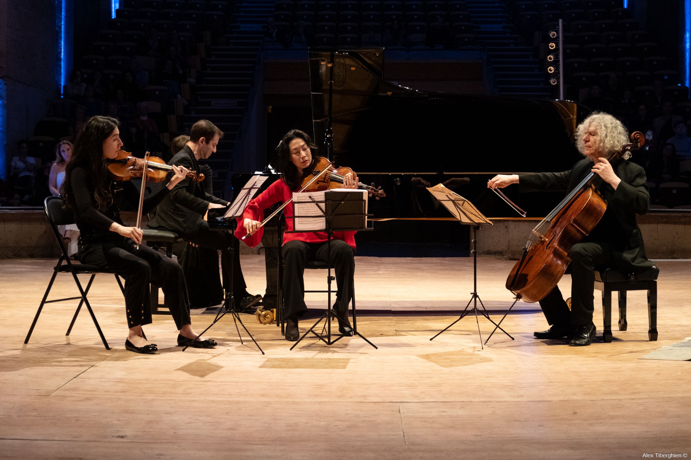 Irène Duval, Blythe Teh Engstroem, Steven Isserlis et au piano Iddo Bar-Shaï &copy; Ugo Ponte