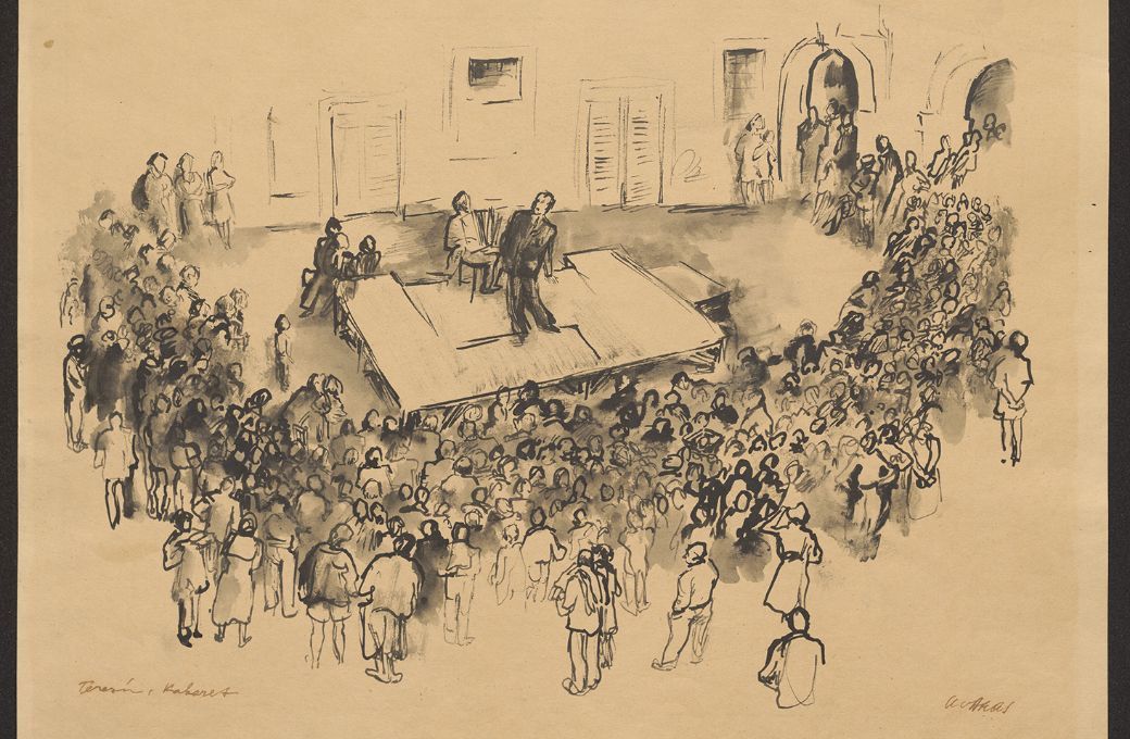 Leo Haas: Cabaret in the courtyard, Terez&iacute;n (1942&ndash;44) &copy; musicanongrata.cz | Terez&iacute;n Memorial