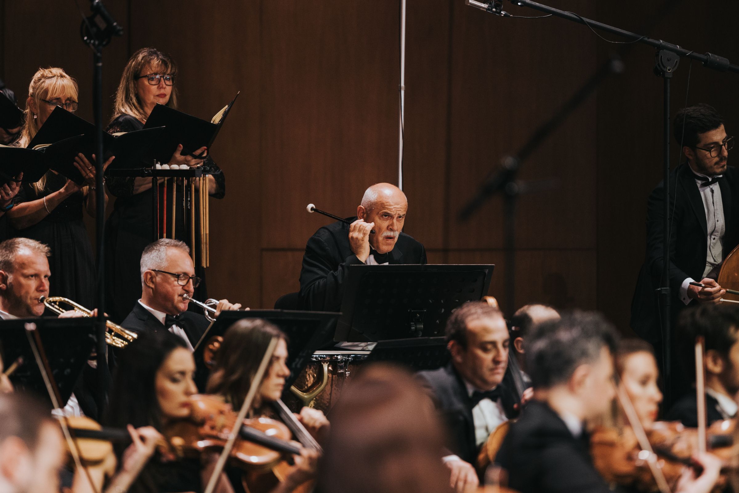 The Borusan Istanbul Philharmonic timpanist &copy; Salih Üstündäg