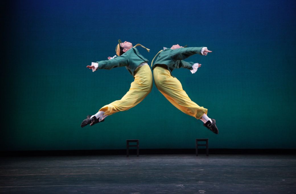 Alex Harrison and Logan Learned in Ashton's <i>Tweedledum and Tweedledee</i> &copy; Frank Atura