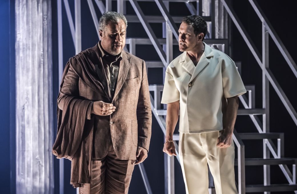 Jonathan Lemalu (Seneca) and Sam Furness (Nerone) © Craig Fuller