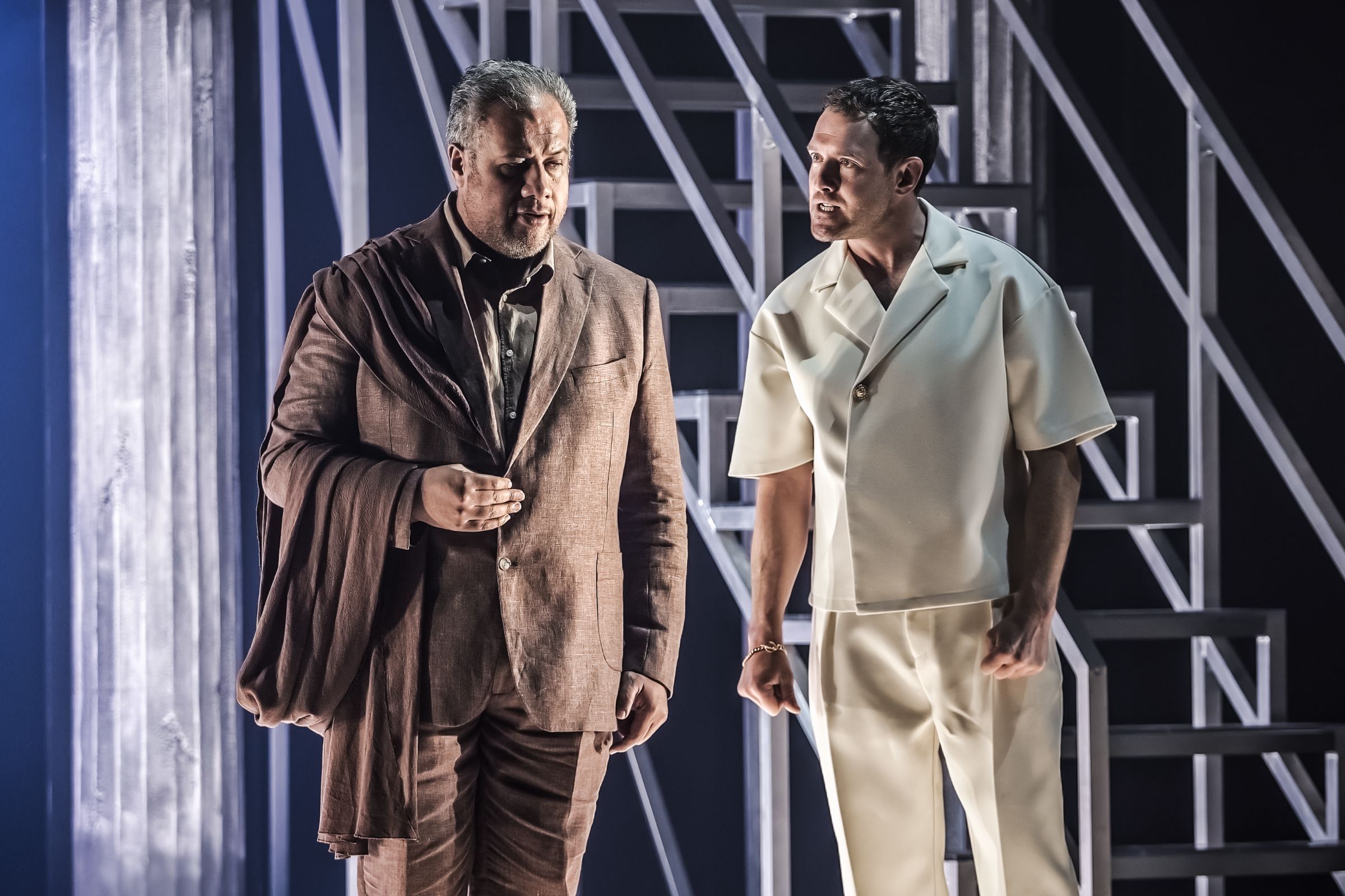 Jonathan Lemalu (Seneca) and Sam Furness (Nerone) © Craig Fuller