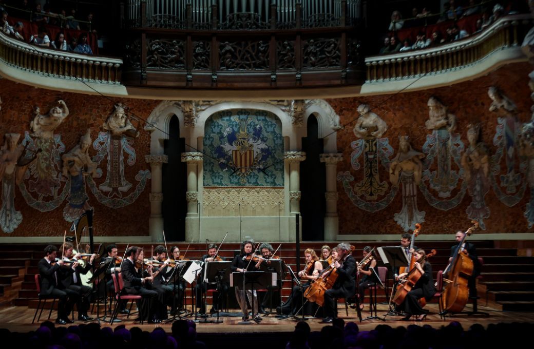 Sayaka Shoji y la Franz Schubert Filharmonia en el Palau de la Música Catalana © Martí E. Berenguer | Franz Schubert Filharmonia