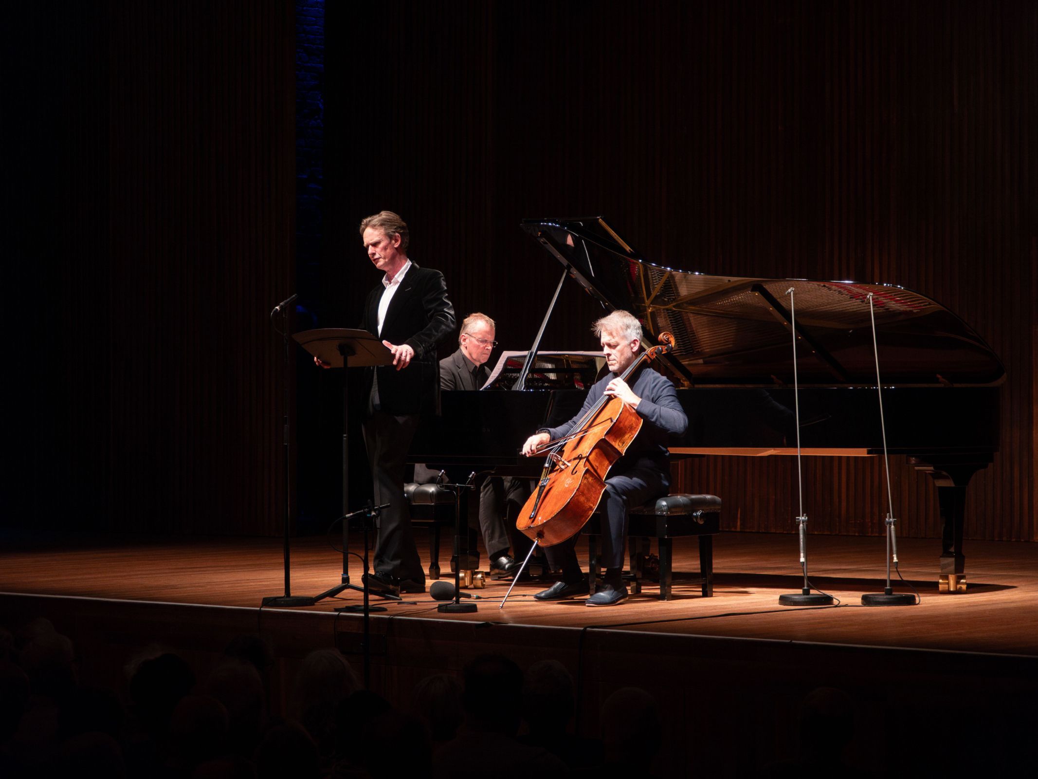 Ian Bostridge, Steven Osborne and Alban Gerhardt &copy; Angus Cooke