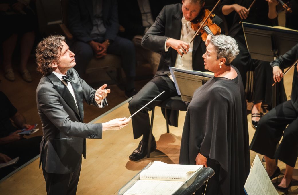 Gustavo Gimeno and Gerhild Romberger © Allan Cabral/Toronto Symphony Orchestra