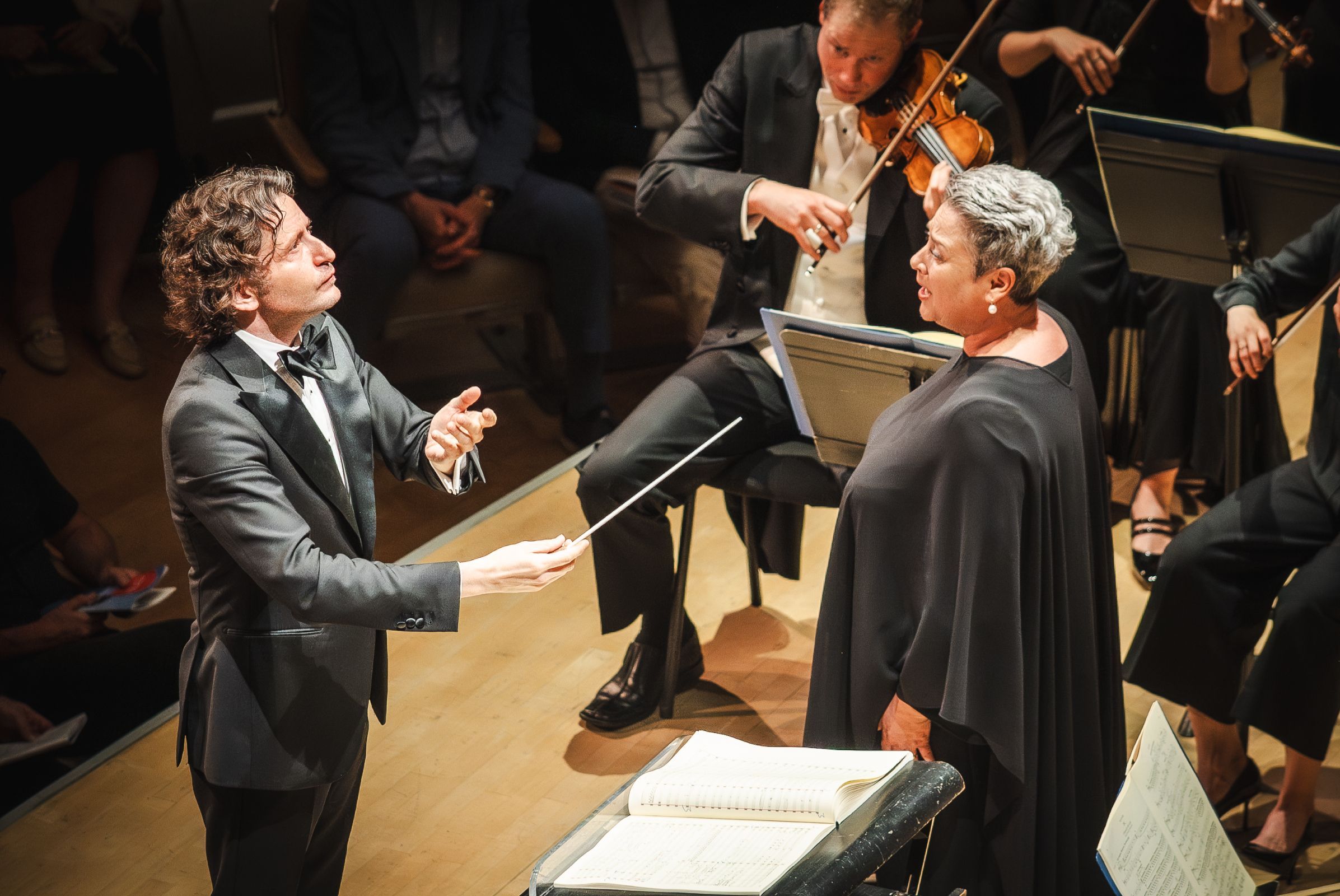 Gustavo Gimeno and Gerhild Romberger &copy; Allan Cabral/Toronto Symphony Orchestra