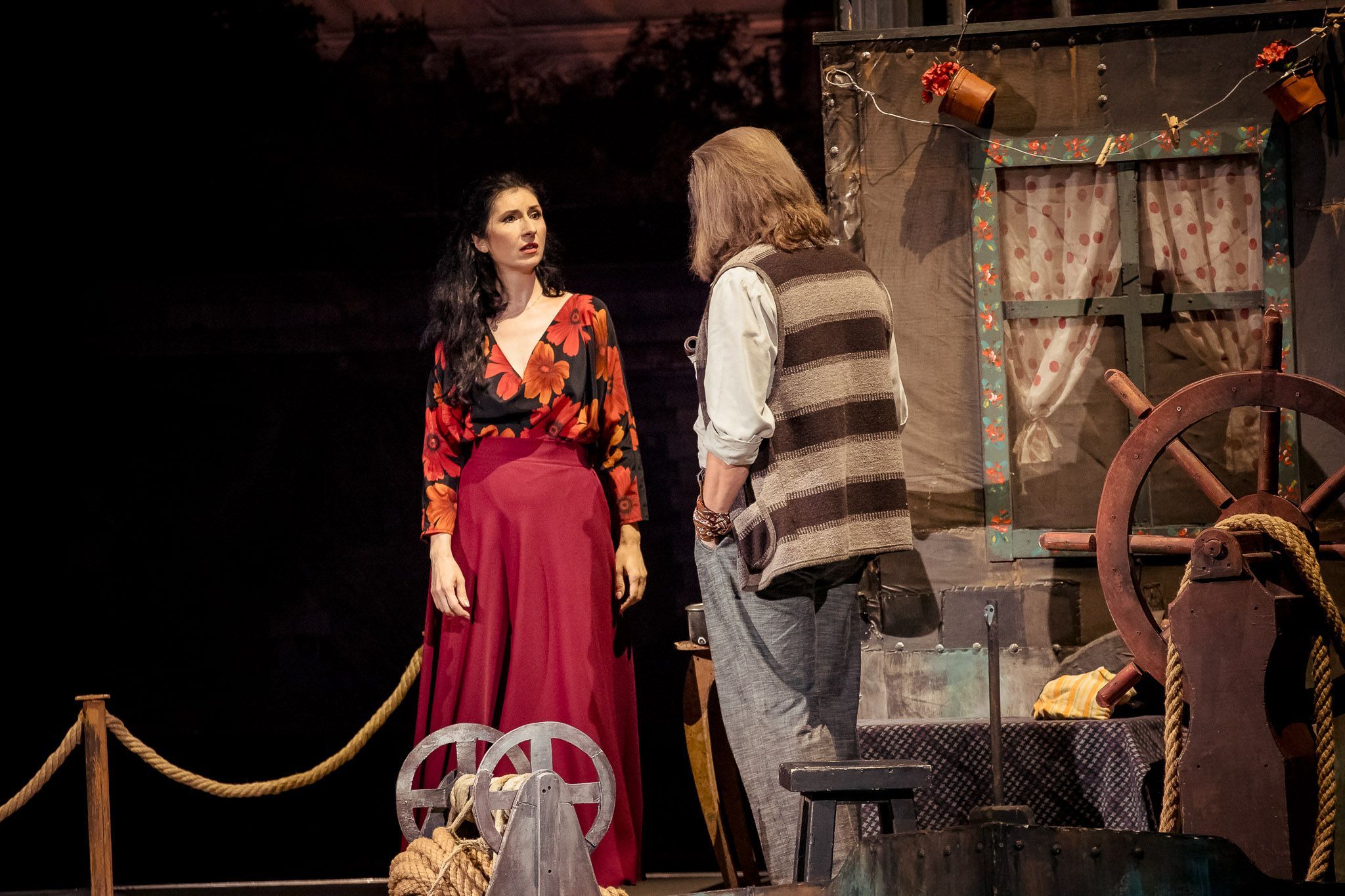 Cristina Radu (Giorgetta) and Adrian Mărcan (Michele) &copy; Andrei Grigore/National Bucharest Opera
