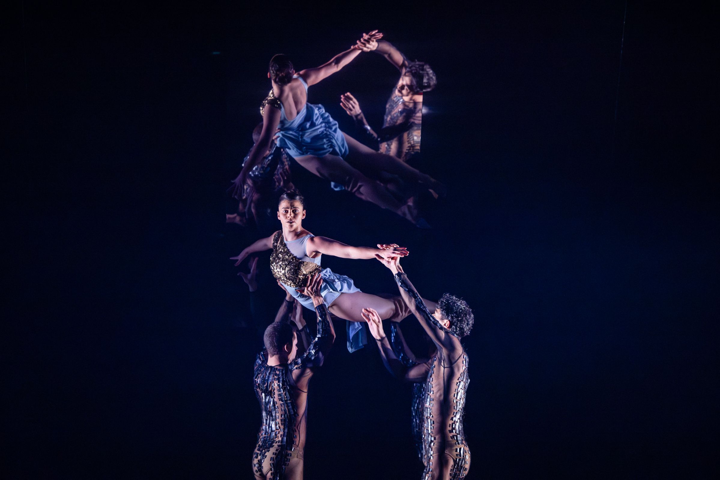 Kallum Goolang, Kassidy Waters and Daniel Mateo in <i>Kulka</i> by Sani Townson © Daniel Boud