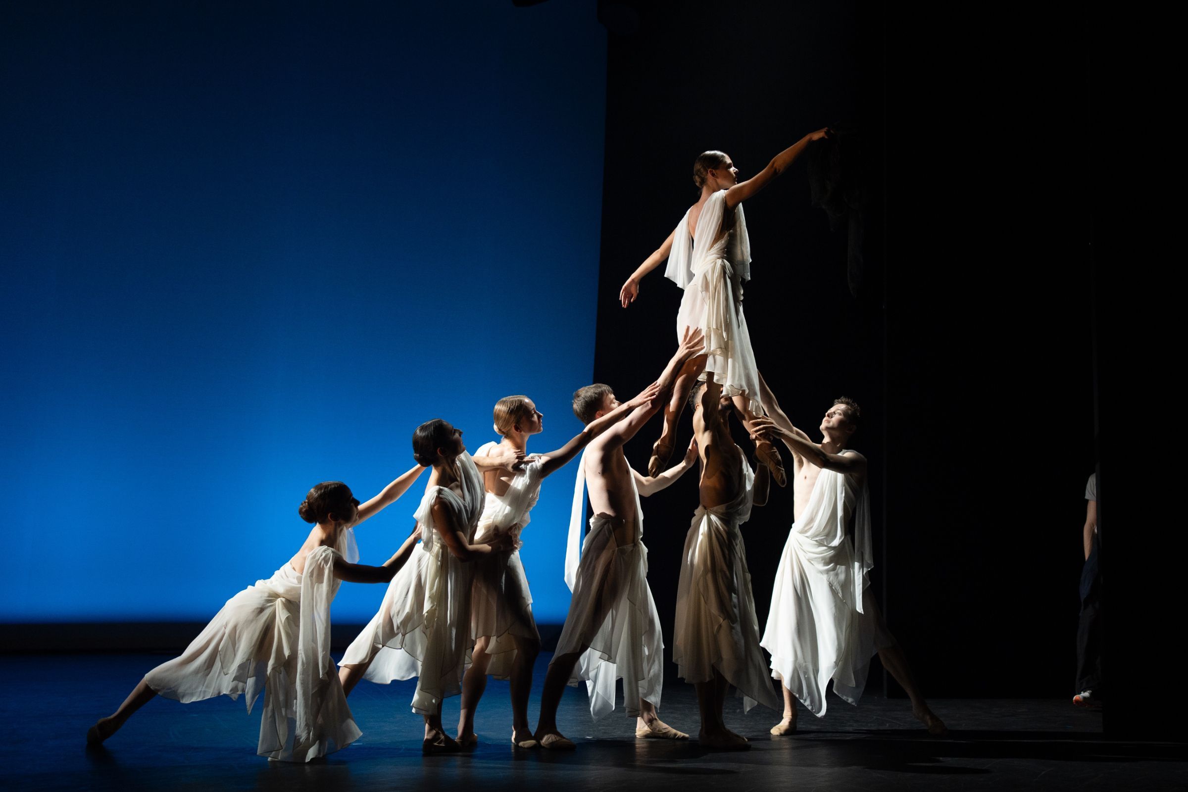 New English Ballet Theatre in Matthew Ball's <i>Acts of Exaltation</i> &copy; Andrej Uspenski