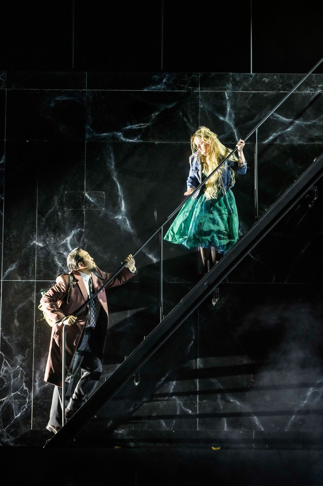 Sangmin Lee (Golaud) und Chloë Morgan (Mélisande) © Bettina Stoess