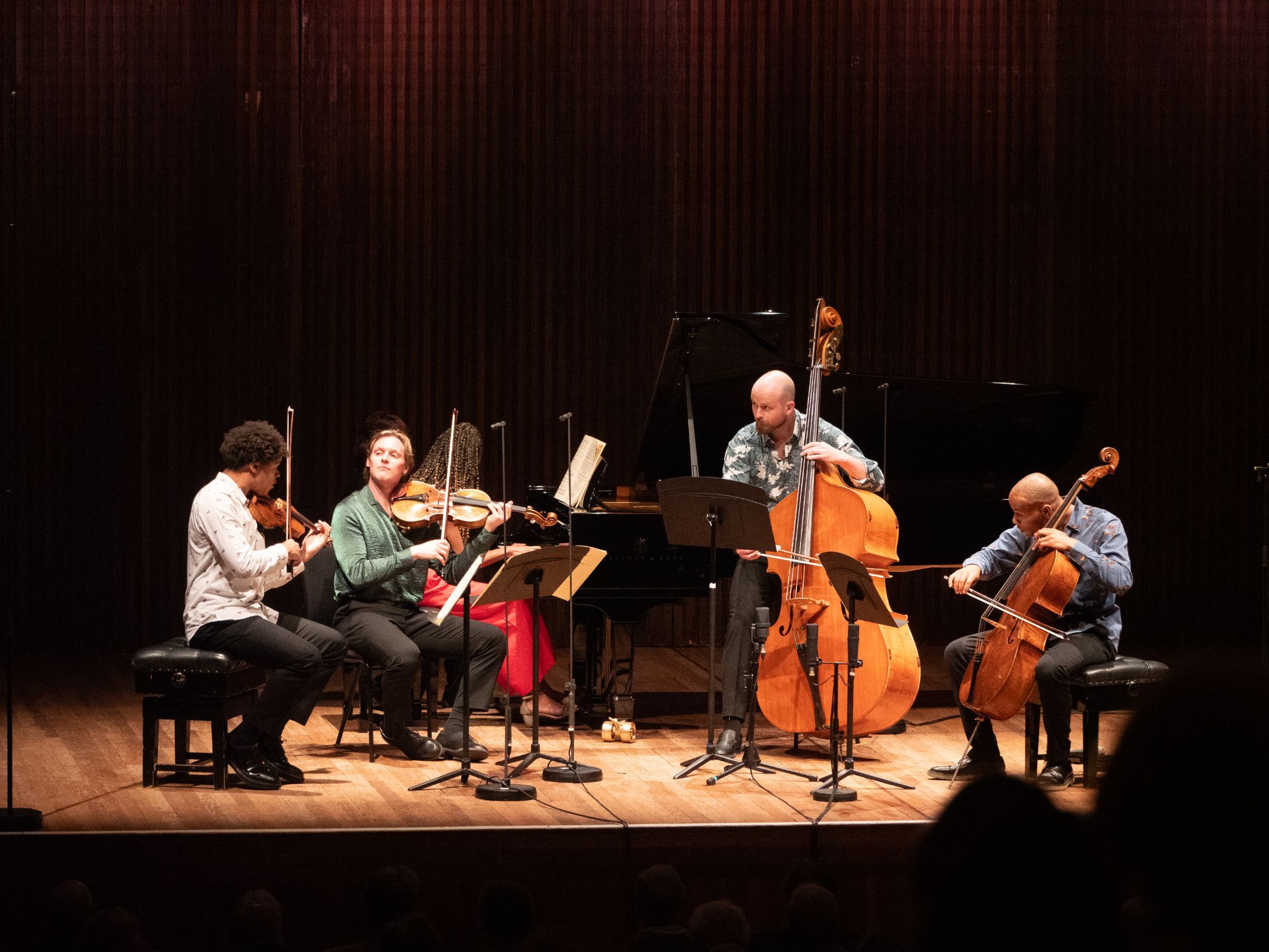 Braimah, Isata and Sheku Kanneh-Mason with Edgar Francis and Toby Hughes &copy; Marcus Roth | Britten Pears Arts