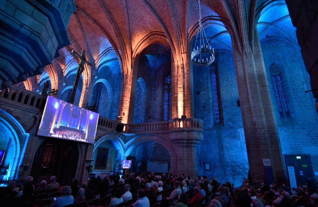 Un concert dans l'Abbatiale Saint-Robert de La Chaise-Dieu © Bertrand Pichene