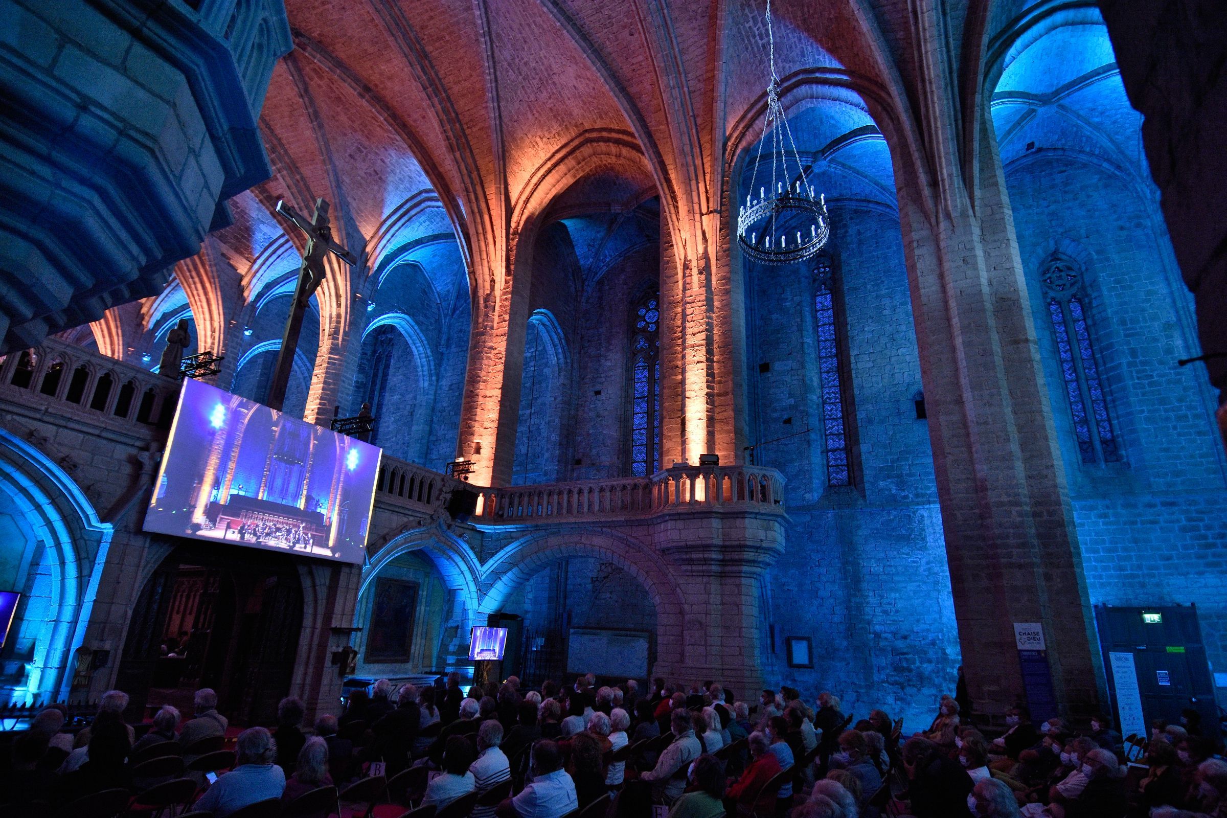Un concert dans l'Abbatiale Saint-Robert de La Chaise-Dieu © Bertrand Pichene