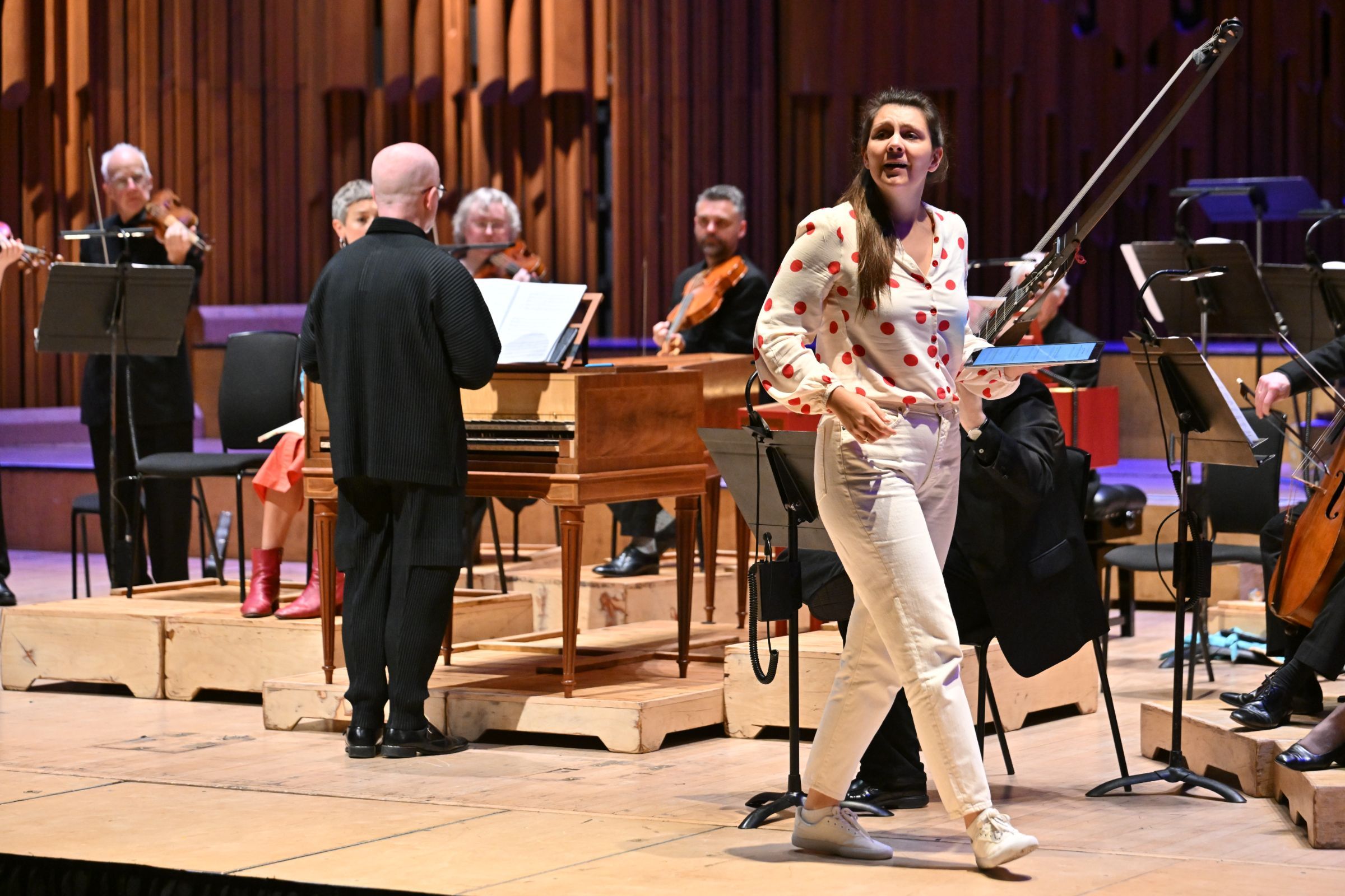 Laurence Cummings, Sophie Rennert and the Academy of Ancient Music © Mark Allan | Barbican