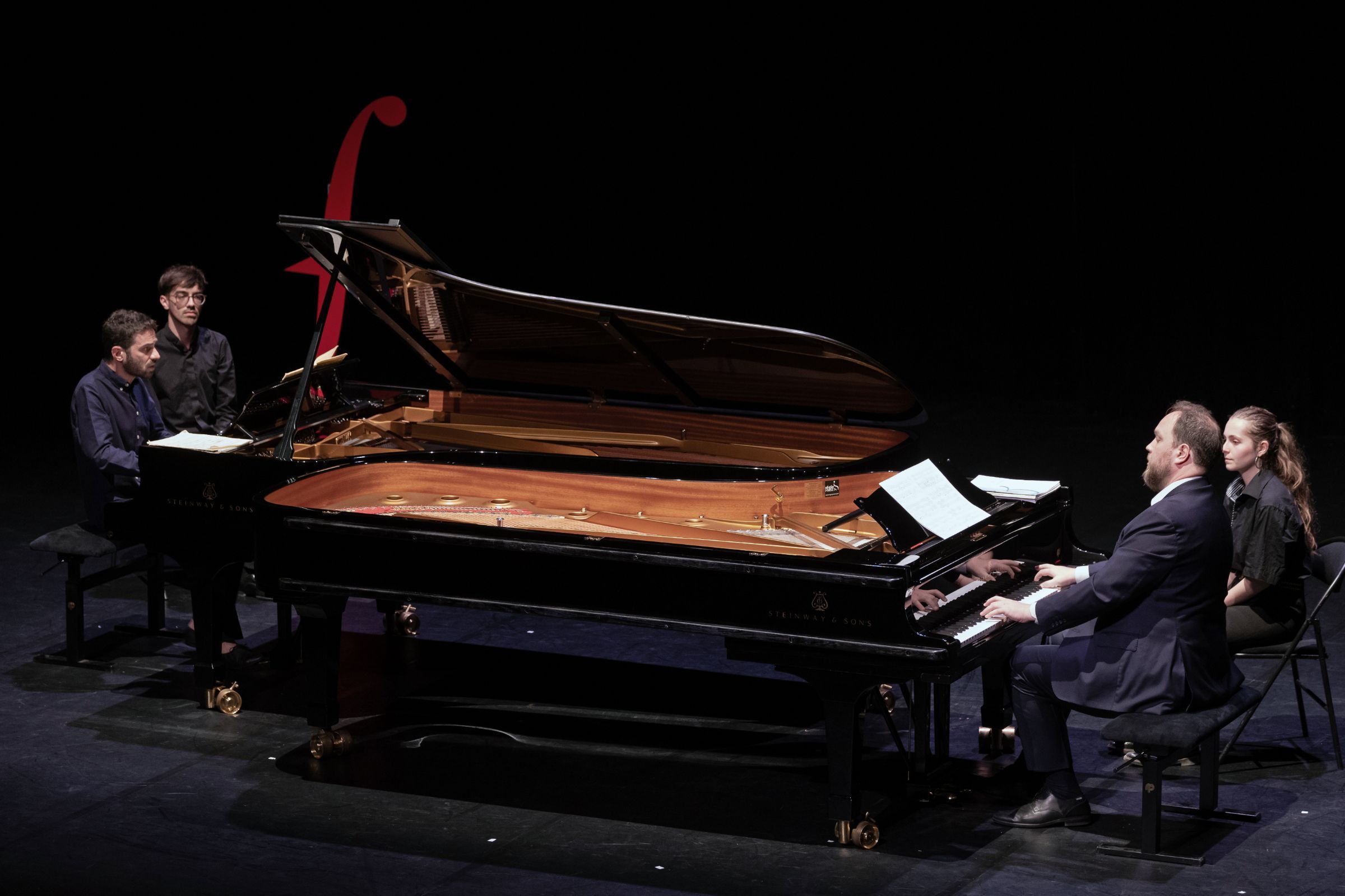 Adam Laloum et Jonas Vitaud aux Flâneries musicales de Reims &copy; Alain Hatat