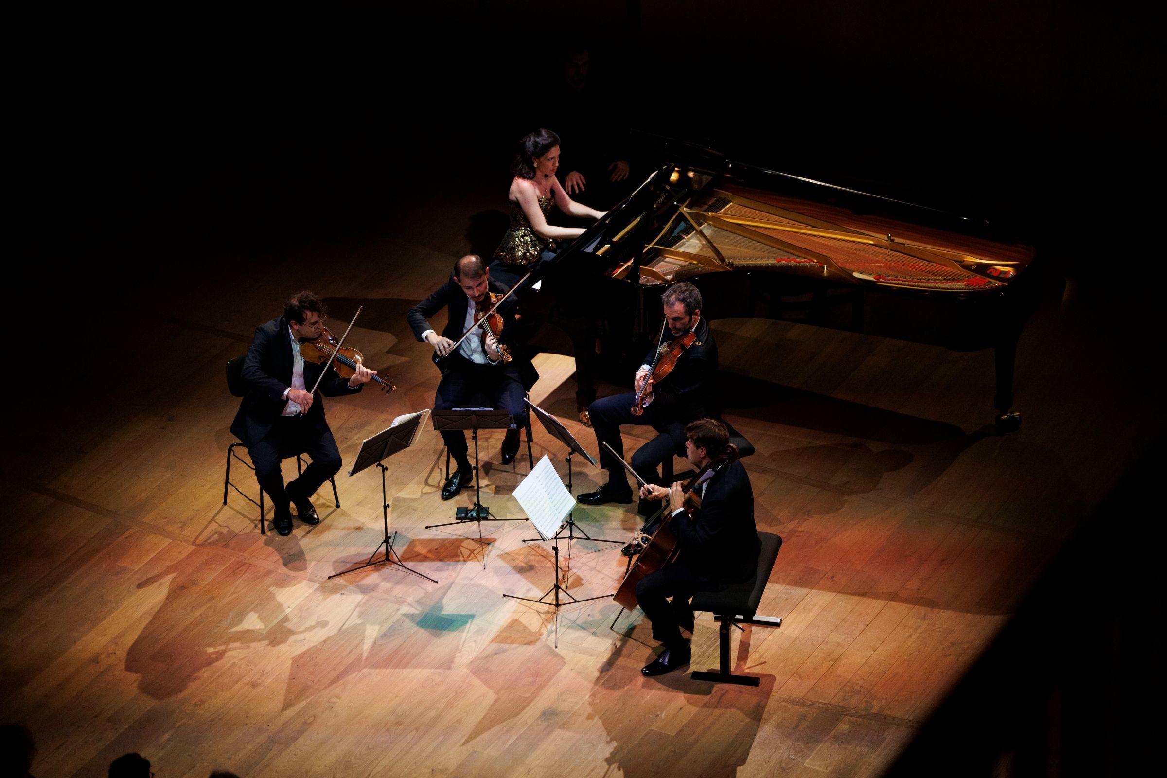 Le Quatuor Modigliani et Beatrice Rana aux Rencontres Musicales d'Évian &copy; Matthieu Joffres