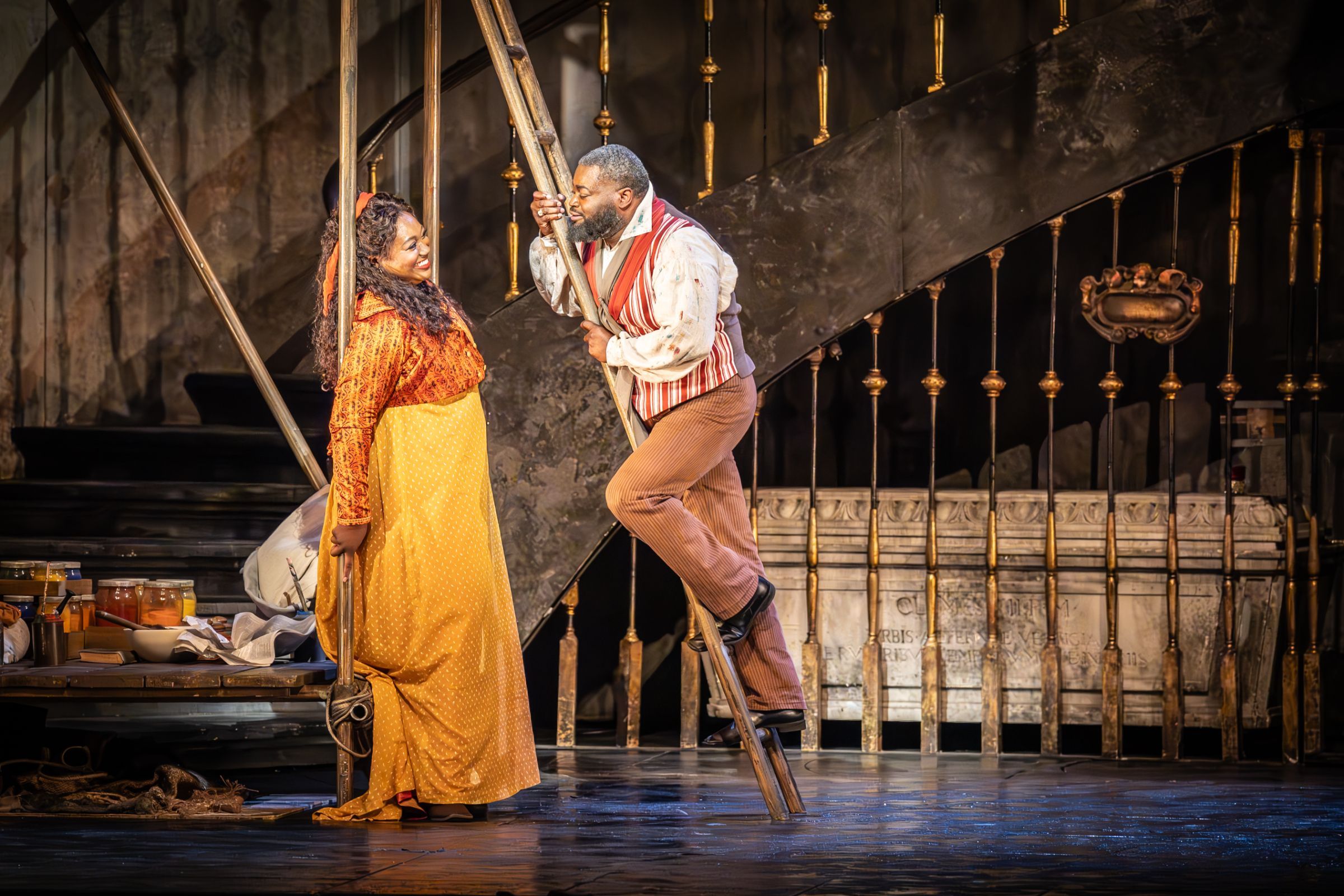 Angel Blue (Tosca) and Russell Thomas (Cavaradossi) &copy; ROH | Marc Brenner