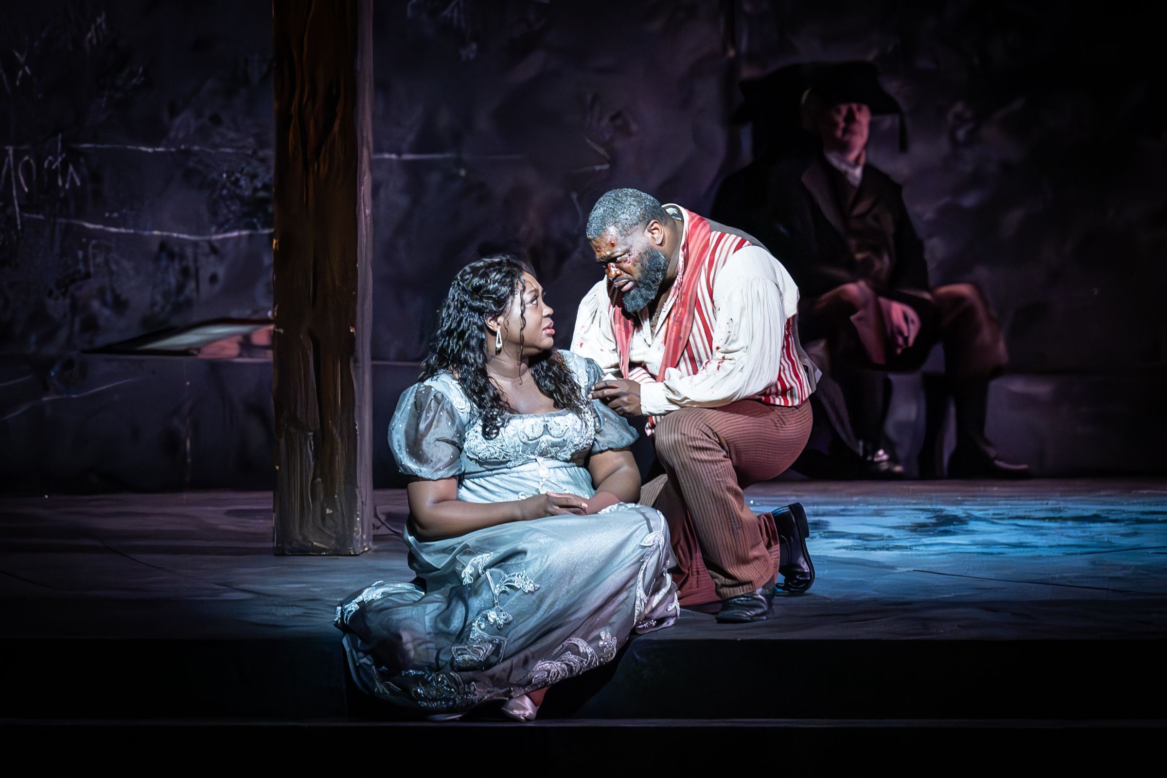 Angel Blue (Tosca) and Russell Thomas (Cavaradossi) &copy; ROH | Marc Brenner