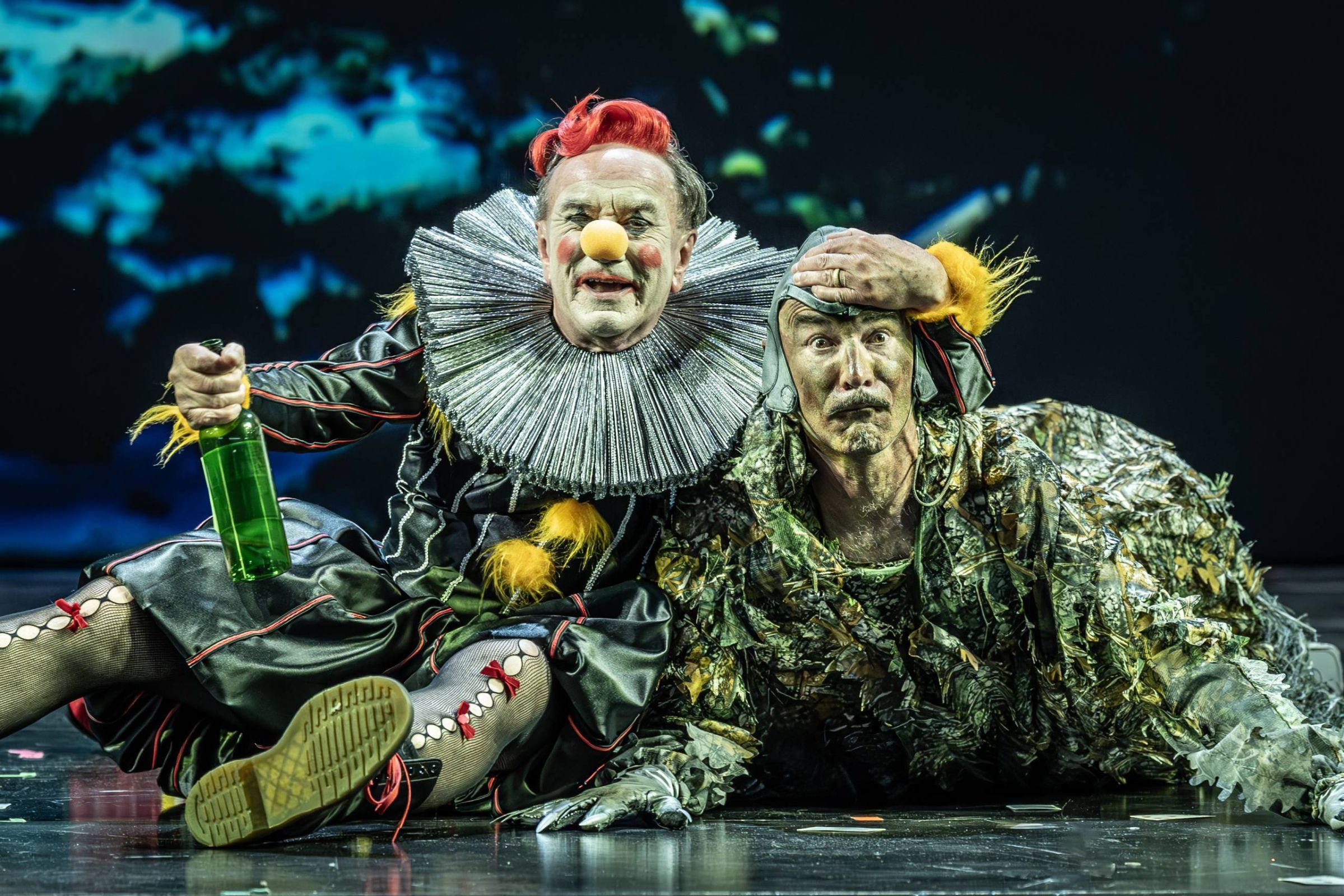 Richard Suart (Stephano) and Andreas Jankowitsch (Caliban) © Marc Brenner