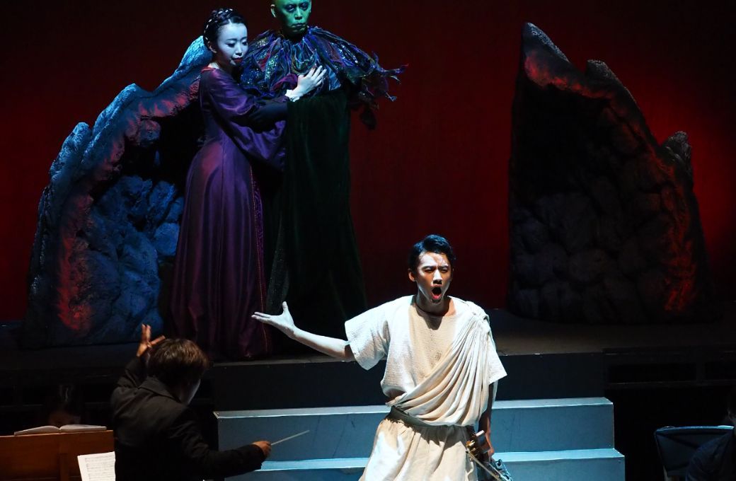 Hamada leads a reconstruction of Angelo Poliziano&rsquo;s <i>Fabula di Orpheo</i> &copy; Tomoko Hidaki