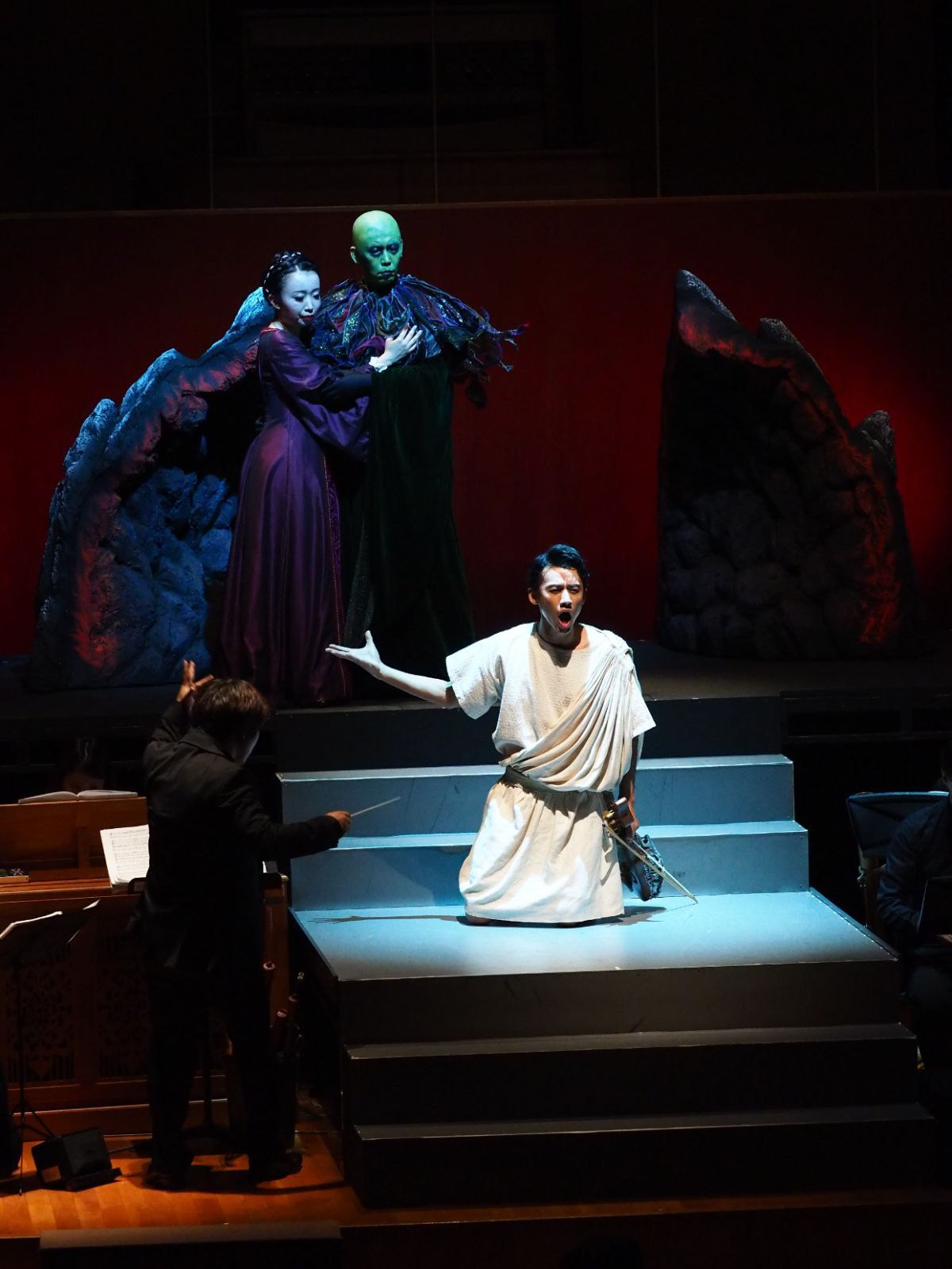 Hamada leads a reconstruction of Angelo Poliziano’s <i>Fabula di Orpheo</i> &copy; Tomoko Hidaki