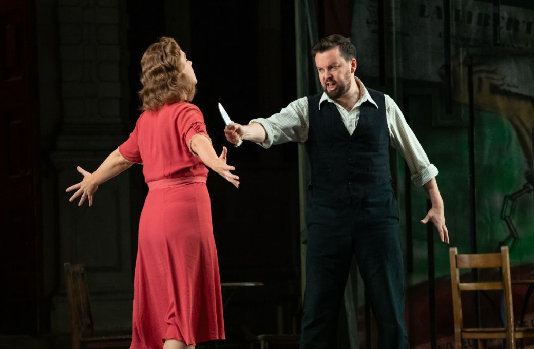 Alison Langer (Nedda) and David Butt Philip (Canio) &copy; Ali Wright