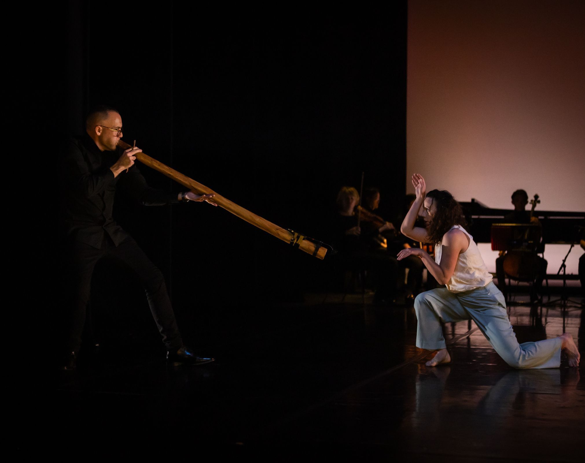 Chris Williams and Tara Robinson in Katina Olsen's <i>gundirgan, wise woman</i> © David Kelly